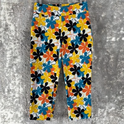 Peck & Peck Talla 6 Estampado Floral Colorido Tobillo Pull On Informal Frente Plano Foto 1 de 4