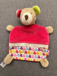 Babydream Rossmann Schnuffeltuch Schmusetuch Bär pink rosa Äpfel Teddybär - Bild 1 von 2