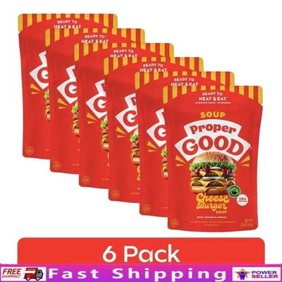Готовый к употреблению чизбургер суп мгновенного приготовления 12 унций без глютена с высоким содержанием белка новый - Изображение 1 из 4