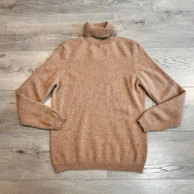 Cashmere Charter Club Luxury Sweater Womens Large L Brown Long Sleeve Knit Top - Image 1 of 4