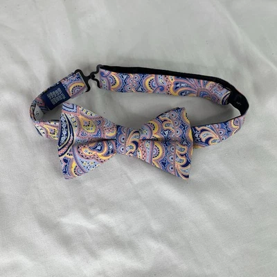 Pajarita ajustable 100 % seda cachemira Saddlebred, colorida, divertida, cóctel, formal Foto 1 de 4