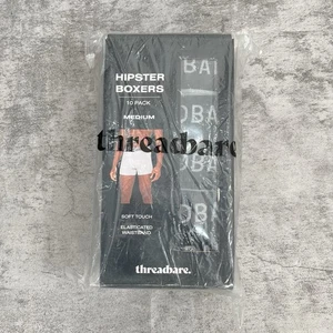 Threadbare Hipster Boxers 10 pack Black Underwear Mens Multipack Brand New - Picture 1 of 4