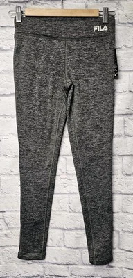 НОВЫЙ С ЯРЛЫКАМИ FILA SPORT ДЕВОЧЕК 10 12 М УГОЛЬНО-СЕРЫЙ МРАМОР ФЛИС ПОДКЛАДКА ЛЕГГИНСЫ - Изображение 1 из 4