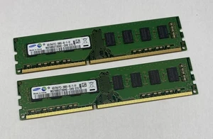 8GB Kit (2 x 4GB) Samsung M378B5273DH0-CH9 PC3-10600U 2Rx8 DDR3 Non-ECC Computer - Picture 1 of 3