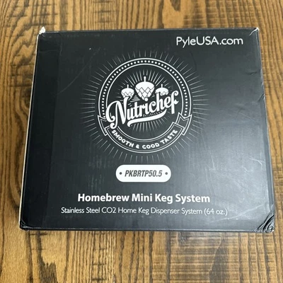 Homebrew Mini Keg Stainless Steel CO2 Home Keg Dispenser System 64 oz PKBRTP50.5 - Image 1 of 4