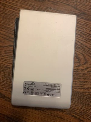 Seagate FreeAgent Go 500GB Hard Drive with Leather Case and USB Cord • TESTED BO - Image 1 of 4
