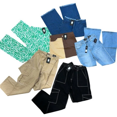 BRAND NEW NWT Women's Fashion Nova 6 Piece Pants Bundle Size Large - Image 1 of 4