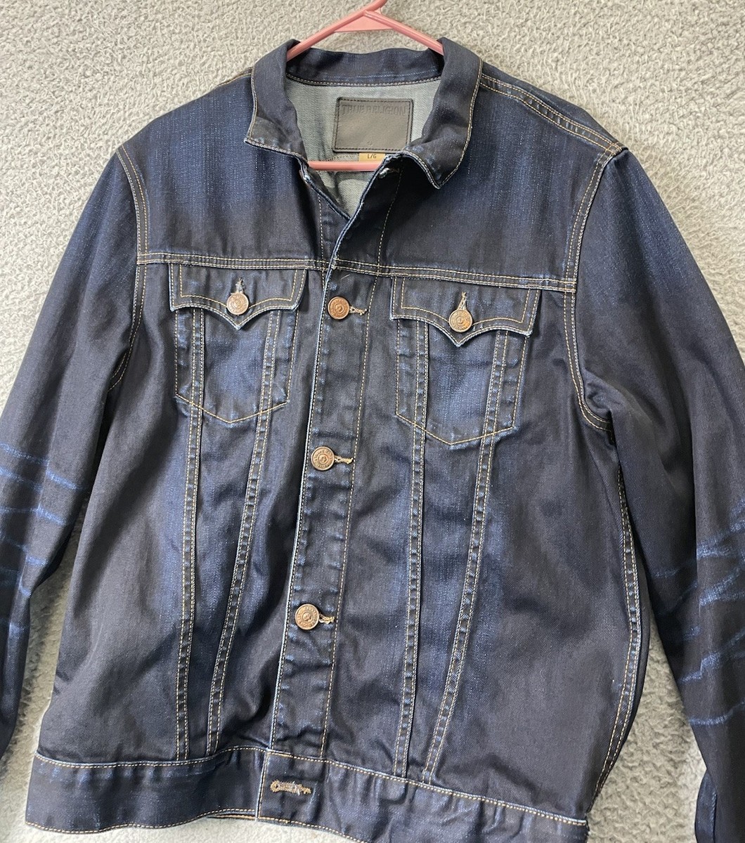 true religion jeans denim jacket products for sale | eBay