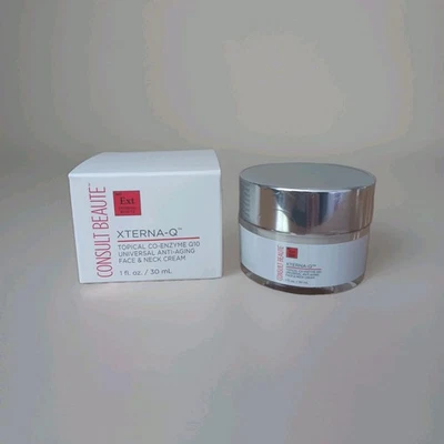 Crema antienvejecimiento facial y cuello Consult Beaute Xterna-Q enzima tópica Q10 1 fl. oz Foto 1 de 4