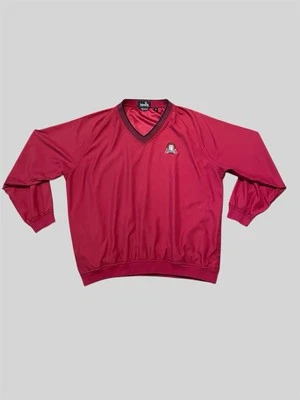 Jaqueta de golfe Ashworth vintage vermelha e preta U.S. Open Olympia Fields 2003 tamanho XL - Imagem 1 de 4