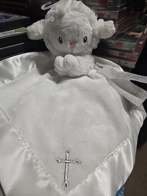 Manta de seguridad sonajero Baby Aspen Blessings Cordero Lovie Lovey Babies nueva Foto 1 de 4