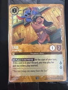 Disney Lorcana Gift Box Promo Alt Art Lilo - Escape Artist Rare Gold Foil Sealed - Picture 1 of 2