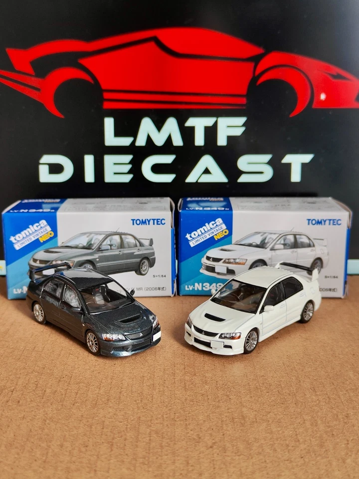Tomica Limited Vintage 1/64 Mitsubishi Lancer Evolution 9(Grey/White) US Seller - Image 1 of 1