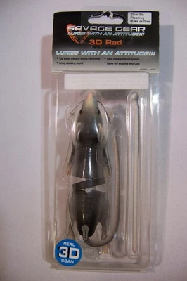 SAVAGE GEAR: 3D RADICAL RAT FISHING LURE GRAY 20cm 32g FLOATING WAKE OR DIVE NEW - Image 1 of 2