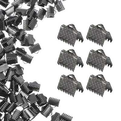 200 piezas abrazadera de prensado de cinta de 8 mm extremos marcador pellizco cable cierres de extremo, pistola negra Foto 1 de 4