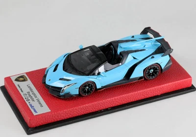 LOOKSMART 1/43 Lamborghini Veneno Roadster Baby Blue Resin LS429 Limited 25 p... - Immagine 1 di 3