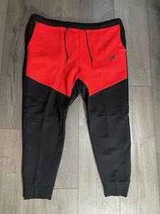 Nike Sportswear Tech Fleece Jogginghose Schwarz Rot Herren Gr. 4XL-Tall Neu HV0959-696 - Bild 1 von 11
