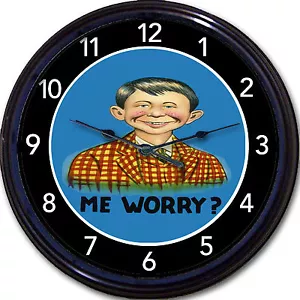 Revista loca de Alfred E. Neuman ¿What Me Worry? "Nuevo reloj de pared para mascotas 10" - Imagen 1 de 1