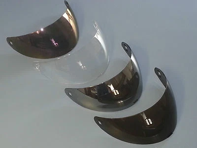 Viseira escudo capacete motocicleta M2R MR-15 MR-25 & MR-80 (fumado transparente ou irídio) - Imagem 1 de 2