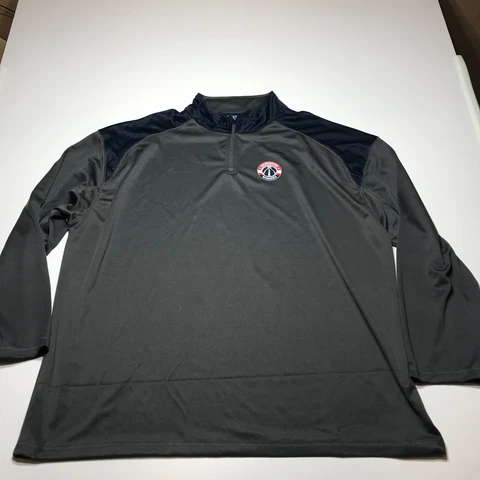 NBA TX3 Cool Washington Wizards Jacket Mens Size 3X Active Wear 1/4 Zip Pullover Cover