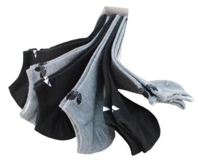 Nuevo ADIDAS Superlite Talla 5-10 No-Show 6 Pares Varios Colores con Logo Calcetines Foto 1 de 4