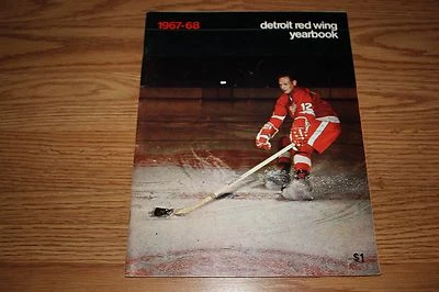 罕见 1967 - 68 底特律红翼年鉴 GORDIE HOWE DELVECCHIO 奥林匹亚  — 第 1/3 张图片
