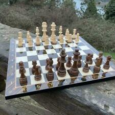 Dekoratives Gambit-Brett und Schachfiguren-Set der klassischen Schachkönigin