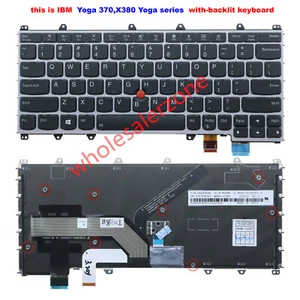Neu für Lenovo IBM Thinkpad Yoga 370, X380 Yoga Laptop US Tastatur mit Hintergrundbeleuchtung - Bild 1 von 8
