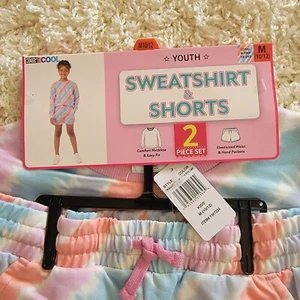 32 Grad Mädchen Sweatshirt & Shorts 2-teiliges Set Größe 10/12 - Bild 1 von 7