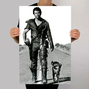 Mad Max Dog Metal Movie Poster Vintage Wall Man Cave Mel Gibson MFP Interceptor - Picture 1 of 4