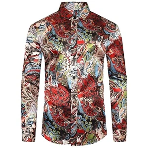 PAISLEY MEHRFARBIG FESTIVAL HERREN PARTY FREIZEIT KLEID MOD 60s SHIRT fm 19,99 (534 - Bild 1 von 4