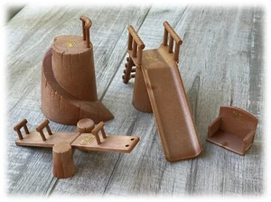 Vintage Bandai 1986 Maple Town Story Outdoor Spielplatz Set Rutsche Wippe Totter + - Bild 1 von 4