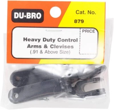 DuBro RC Airplane 879 Heavy Duty Control Arms & Clevises .91 Up (2) DUB879 - Image 1 of 3