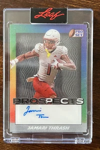 JAMARI THRASH 2024 LEAF PRO SET ENCASED LENTICULAR AUTOGRAPH CLEVELAND BROWNS - Picture 1 of 2