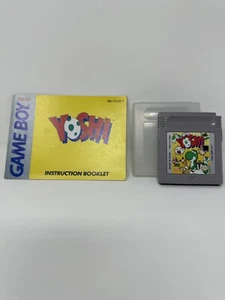 Yoshi (Nintendo GameBoy, 1992) Cartridge, Manual, and Hardcase - Tested - Picture 1 of 2