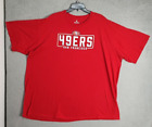 San Francisco 49Ers Shirt 4Xlt Red Graphic Football Nfl Cotton Short Sleeve Mens