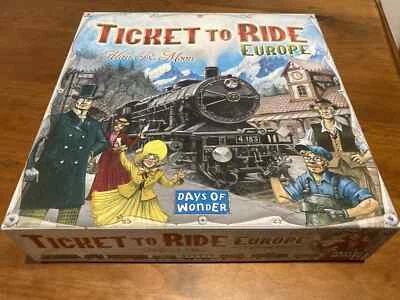 Ticket to Ride Europe Board Game Days of Wonder original edition 2005 - Image 1 of 4