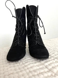 BOTTEGA VENETA Cutout Runway Suede Ankle Boots Italy 39 /9 - Picture 1 of 9
