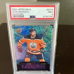 Upper Deck Leon Draisaitl 2020, # DZ19, PSA 9, Dazzler - azul, engrasadores PSA 9 - Imagen 1 de 4