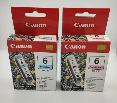 Tinta para impresora Canon 6 - cian y magenta - BCI-6PC - BCI-6PM Foto 1 de 3