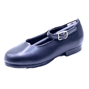 Dance Class Mary Jane Tap Shoes Toddler Girls Size 9.5 Black Recital Buckle - Picture 1 of 7