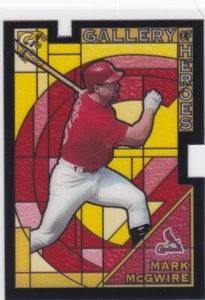 MARK McGWIRE 2000 Topps GALLERY OF HEROES #GH5 Baseball STAINED GLASS $$ DIE-CUT - Picture 1 of 2