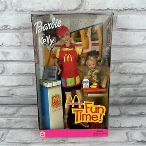 Barbie Vintage McDonalds Fun Time Barbie and Kelly Dolls 2001 NRFB #29395