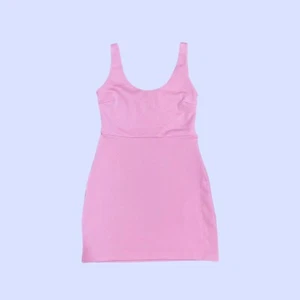 LOVER Women's Flattering Mini Medium 10 Pink Lilac Open Back Dress Stretch - Picture 1 of 9