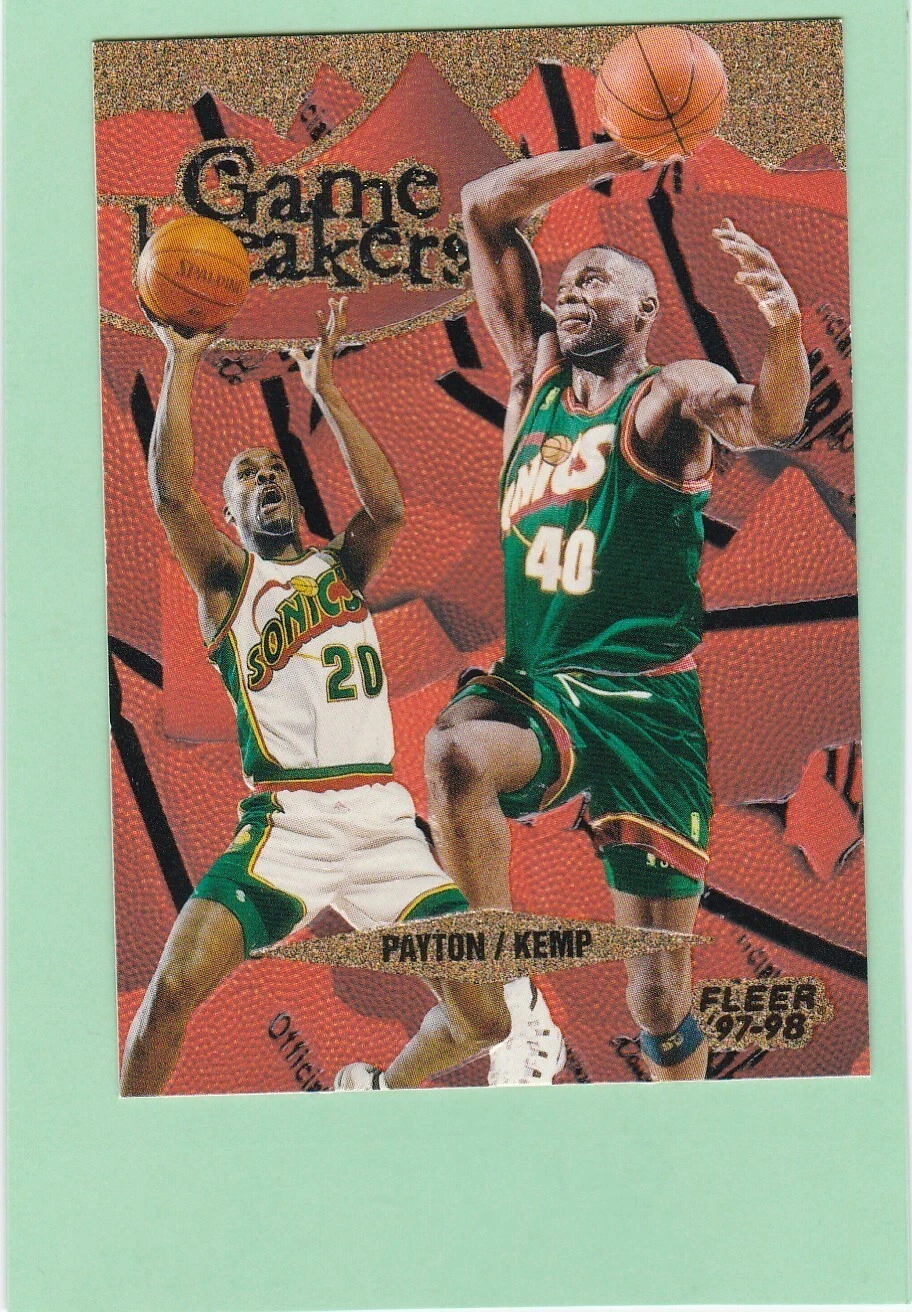 1997-98 Fleer Game Breakers #9 Gary Payton and Shawn Kemp Gamebreakers