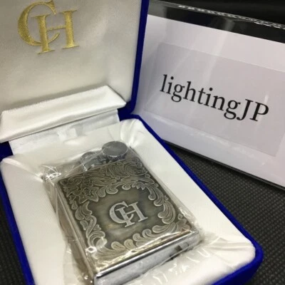 Marvelous Oil Lighter Type-B Arabesque Silver 2 Sided Etching M3-102 Limited - Image 1 of 4