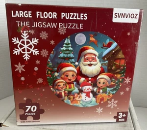 NEW HAVE A VERY MERRY CHRISTMAS 70 PIECE FLOOR JIGSAW PUZZLE - AGES 3+ - Picture 1 of 7
