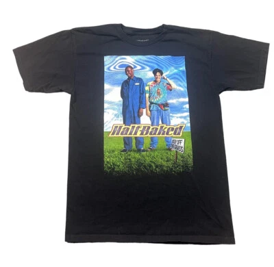 Camiseta negra Half Baked Dave Chapelle para hombre mediana Universal Studio Store Foto 1 de 3