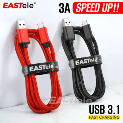 USB 3.1 TYPE-C USB-C QC3.0 Fast Charging Data Cable For Samsung Google HUAWEI 5G - image 1 of 4