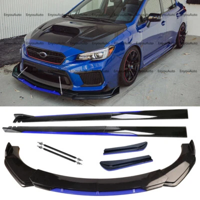 For Subaru  Legacy Front Bumper Lip 86" Side Skirt Rear Bumper Lip Black Blue Foto 1 de 4